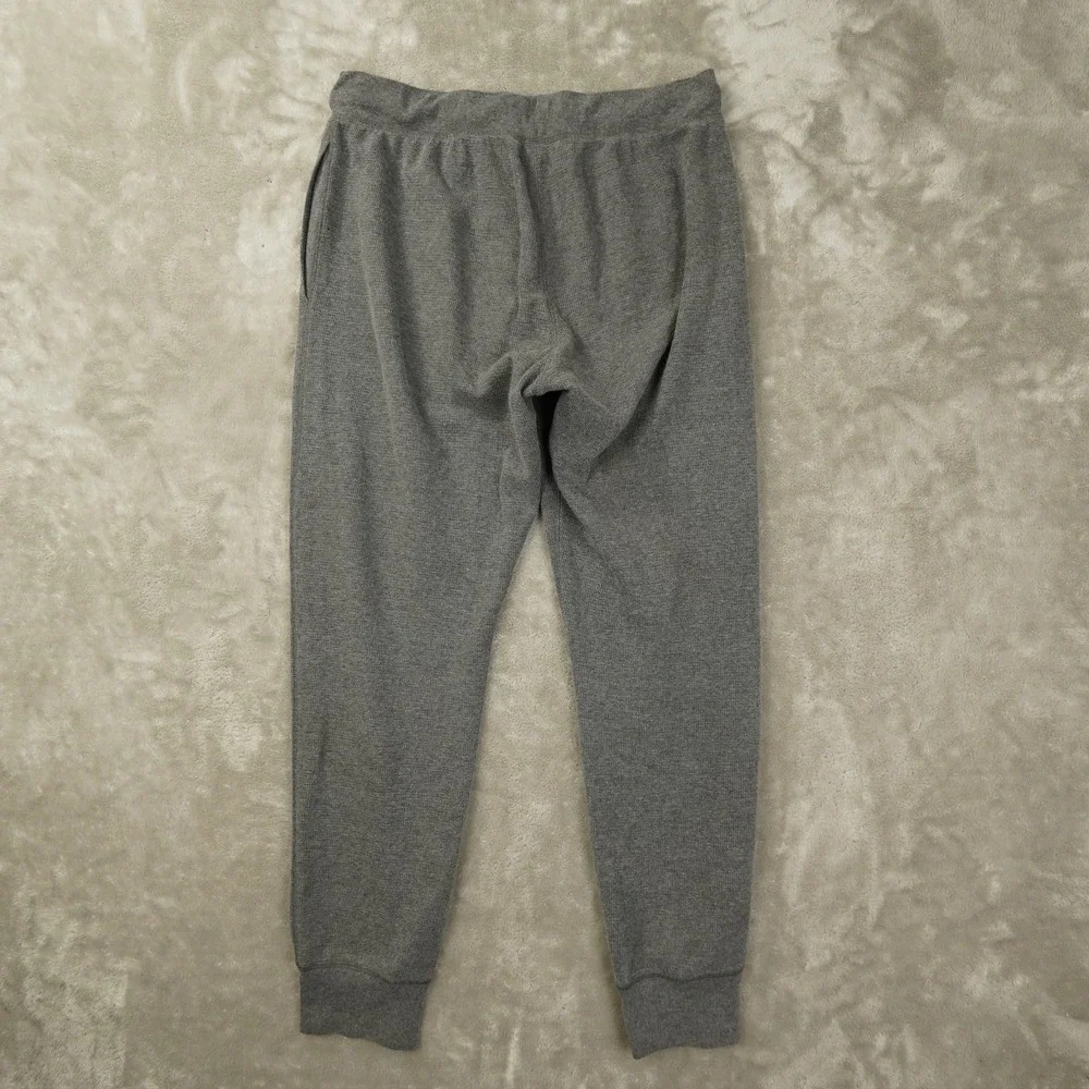 Polo Ralph Lauren Sleepwear Men's Large Gray Waffle Knit Thermal Joggers Pants